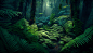 mysterious-tropical-rainforest-glows-with-lush-greenery-generated-by-ai
