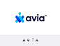 Avia logo design by Vadim Carazan on Dribbble