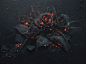 《玫瑰的灰烬》| 波兰设计工作室 Ars Thanea 的摄影作品《The Ash》。拍摄过程：事先把一束玫瑰花用火燃烧，然后耐心等待火焰消失、在还没有完全熄灭前的闷燃状态时，进行抓拍。（放大观看照片更震撼！）