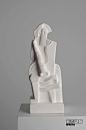 元素山丘创意人物毕加索抽象陶瓷设计雕塑书房客厅样板间桌面摆件