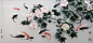 蜀绣双面绣《芙蓉锦鲤图》郝淑萍