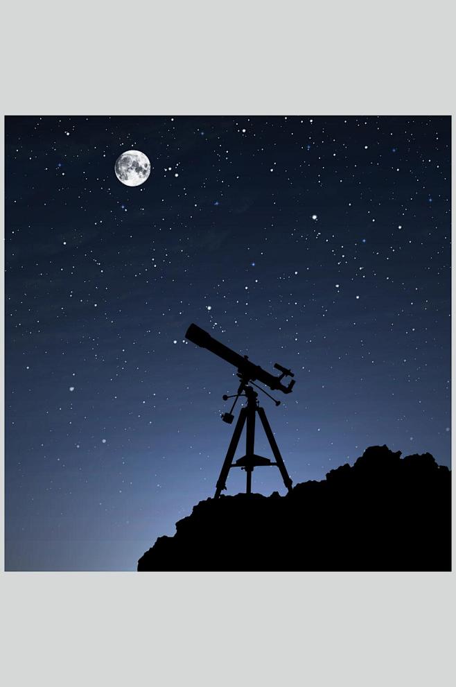 星空宇宙天文望远镜图片_元素图片素材花瓣网
