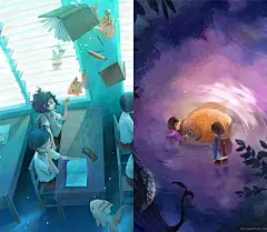        记得还是小姑娘的时候，总是幻想穿着裙子走在草地上，微风拂面，身后是巨大美丽的城堡，还有一群可爱到爆的宠物精灵 HIA HIA  \(≧▽≦)/~
        果然的是，温暖的画往往最能打动人心，它所能表现的远远大于文字的力量，这些是一位印度尼西亚名叫Melani Sie的女插画师的插画 ，作品充满无限的童趣、天真和浪漫。
       我想有座不大的房子，面朝大海，春暖花开╮(╯_╰)╭  