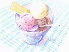 彩色铅笔手绘插画 #小清新# #素描#