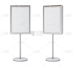 白色背景,空白的,市场营销,灯箱,标志,布告栏,正下方视角,轻蔑的,布置