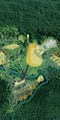 Blue Wall Center - SCAPE : The Blue Wall Center sits within the mixed hardwood forest of the Blue Ridge Mountains. The original site was cleared and used as a camp, and its soils became compacted so severely that they had the physical properties of concre
