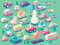 Stickman Rush - Vehicles : Some vehicles from Stickman Rush, the game I did for Ketchapp-