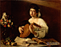 意大利：米开朗基罗·梅里西·德·卡拉瓦乔     鲁特琴演奏者 - the lute player