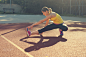 Sportwoman in sports clothes stretching by Igor  Milic on 500px