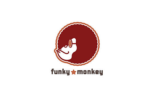 由“猴子”衍化出来的创意logo #采集...