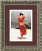 Beachside Stroll Framed Print by Pino traditional-prints-and-posters