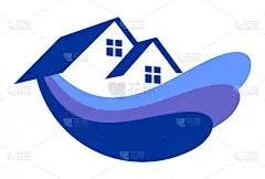 品牌名称,抽象,图标,波浪,住房,商务,清新,建筑业,夏天,建筑