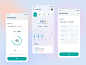 健身App 健康ap​​p 玻璃形态管理app 图形ui grap 健身俱乐部ui 玻璃效果 健身中心设计 健身app app 设计app