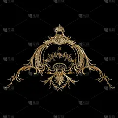 在黑色背景上的黄金饰品