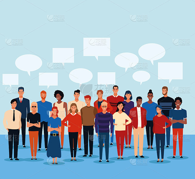 Young people cartoon
