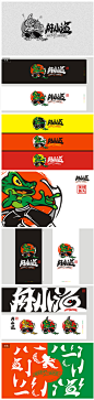 美蛙鱼头logo | 暖雀网-吉祥物设计/ip设计/卡通形象设计/卡通品牌设计第一平台
