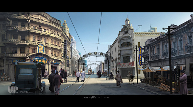 郑成龙-UP studio-影视概念设计-CG场景设计-影视美术-原画-学生作品-年代戏现代戏古装戏内外景