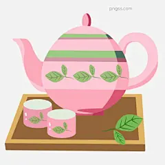 粉色的茶具茶杯插画图片大小2500x2500px 图片尺寸207.8 KB 来自PNG搜索网 pngss.com 免费免扣png素材下载！茶具插画#茶叶插画#茶饮插画#卡通插画#饮品插画#装饰图案#