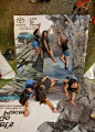Lollapalooza: A photo activation from Lollapalooza returning sponsor Toyota turned music fans into rock climbers thanks to some low-fi special effects. The music festival took place in Chicago in July.: 