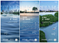 地产湖景住宅系列海报AI+PSD源文件