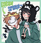 Dreamm y spreen dibujitoo