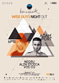 Wise Guys Flyer (Triangle Design) by LyKy Dragos, via Behance