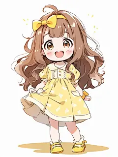#晚餐吃什么 #晚上去哪玩 #小裙子 #q版人物 #可爱娃娃 - 小红书
