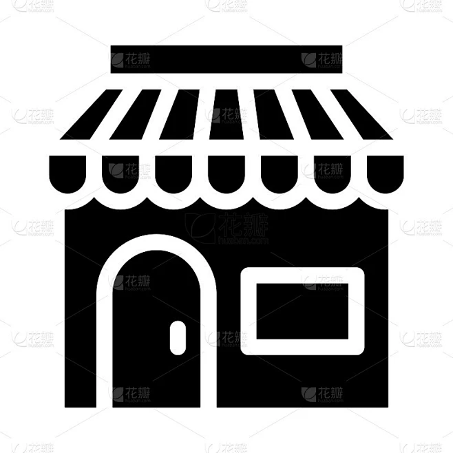 SHOP字形矢量图标素材-花瓣网