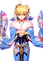 Anime 6085x8605 Fate Series Fate/Stay Night fate/stay night: heaven's feel Fate/Stay Night: Unlimited Blade Works Saber Artoria Pendragon Takeuchi Takashi kimono