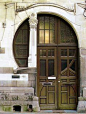 Circle Door - Ghent, Belgium   I like that its called Circle Door but it has squares, rectangles & cubes on the acual door.