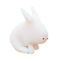 Sitting Rabbit 3D Icon