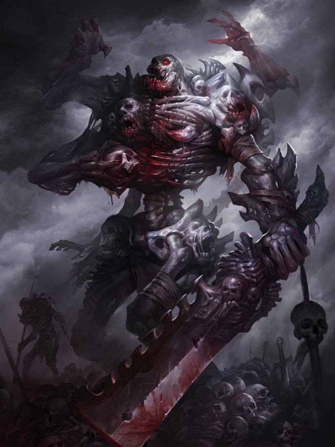 国人画师hua lu原画插画作品集-妖物...