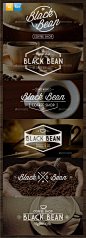 6 Vintage Coffee Logo 老式咖啡标志模板模板素材源文件-淘宝网
