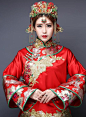 中式婚纱照 优雅传统大气 喜庆 古典中国红
