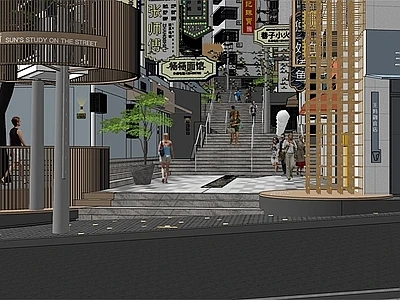 现代山城巷台地商业景观【ID:1122631581】-花瓣网