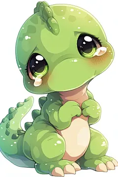 卡通恐龙手绘元素