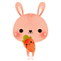 M2 | Pink Bunny Rabbit Stickers for iMessage : Animated Stickers for iMESSAGE. Pink Bunny Rabbit