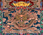 国潮中国龙壁画插画设计