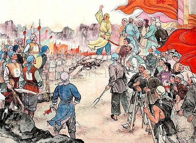反清运动——太平天国运动形势图 - 历史趣闻网
