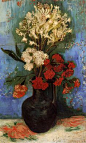 Vase with Carnations and Other Flowers, Vincent Van Gogh.