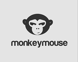 以【猴子】为主题元素的创意logo设计集...