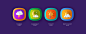 3D Abozaid c4d colors icons mobile octane Render UI weather