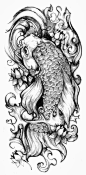 Képtalálat a következőre: „koi fish lotus flower tattoos”