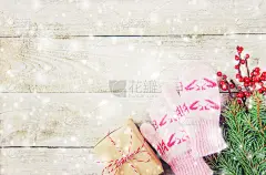背景,新年前夕,选择对焦,贺卡,球,厚木板,猪,松树,乡村风格