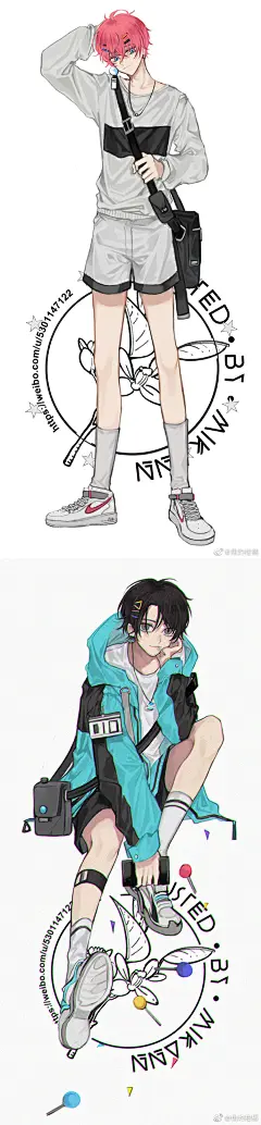 和纸胶带/人物/仅参考 画师：焦灼柑橘，画师微博：https://m.weibo.cn/profile/5301147122