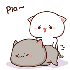 蜜桃猫动态表情包原图_共100张 - 哔哩哔哩