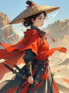 月夜啸声AI试验-古风女