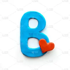 英语字母表中的橡皮字母B