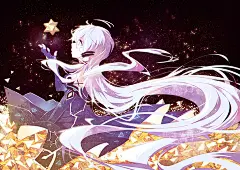 【来自中国的歌姬】星尘（Stardust）特辑【VOCALOID】 : 2016年4月中文版VOCALOID“星尘”发售了。她拥有如星屑般美丽的外表，和源自于中国视频网站的人气歌手“茶理理”的清澈、迷人的歌声。2016年2月，开始预约的同时还发表了她的出道单曲，一时之间，pixiv上不断收到以“星尘”为印象所描绘出的角色的同人作品投稿。
中国的VOCALOID，包括她在内，在日本虽然是只有内行人才知道的角色，但是大家何不趁此机会听听她的歌声呢？
这次就为大家送上在夜空中闪耀的中国歌姬“星尘”的插画作品特辑