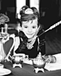 Mini Audrey Hepburn. Totally adorable ♥